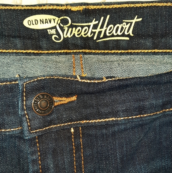 Old Navy sweetheart jeans 18 dark blue FLARE BOOTCUT - Picture 3 of 4